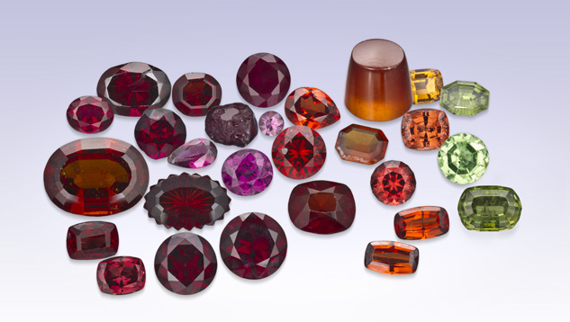 Wide Variety of Garnets