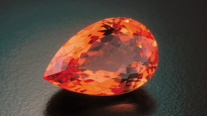 9.73-carat Pear-shaped Topaz 