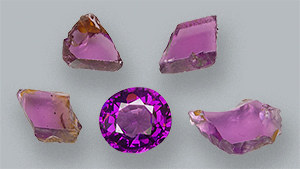 Purple pyrope-almandine garnets from Manica Province, Mozambique